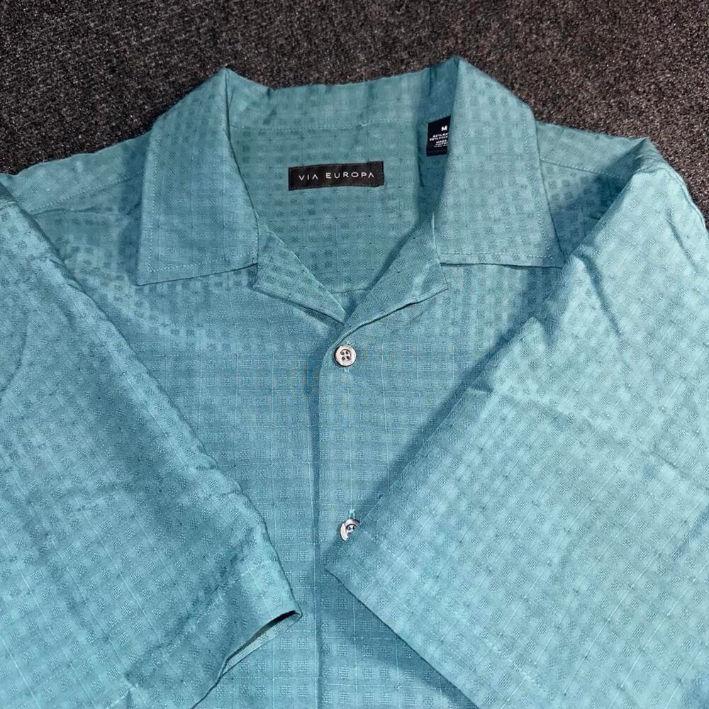 Via europa mens short sleeve